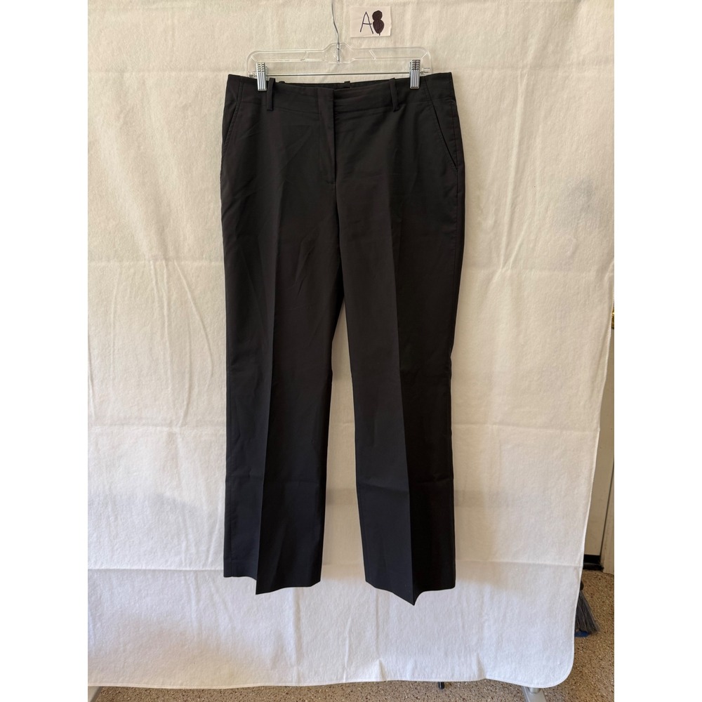 Talbots Heritage Fit Black Trousers Straight Leg Cotton Blend‎ Dress Pants 10